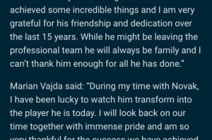 九游体育官网-德约：告别15年恩师，8年赞助商分手