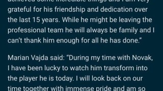 九游体育官网-德约：告别15年恩师，8年赞助商分手